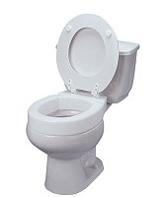 Raised Toilet Seat Hinged 4 inch 2