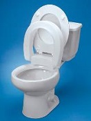 Raised Toilet Seat Hinged